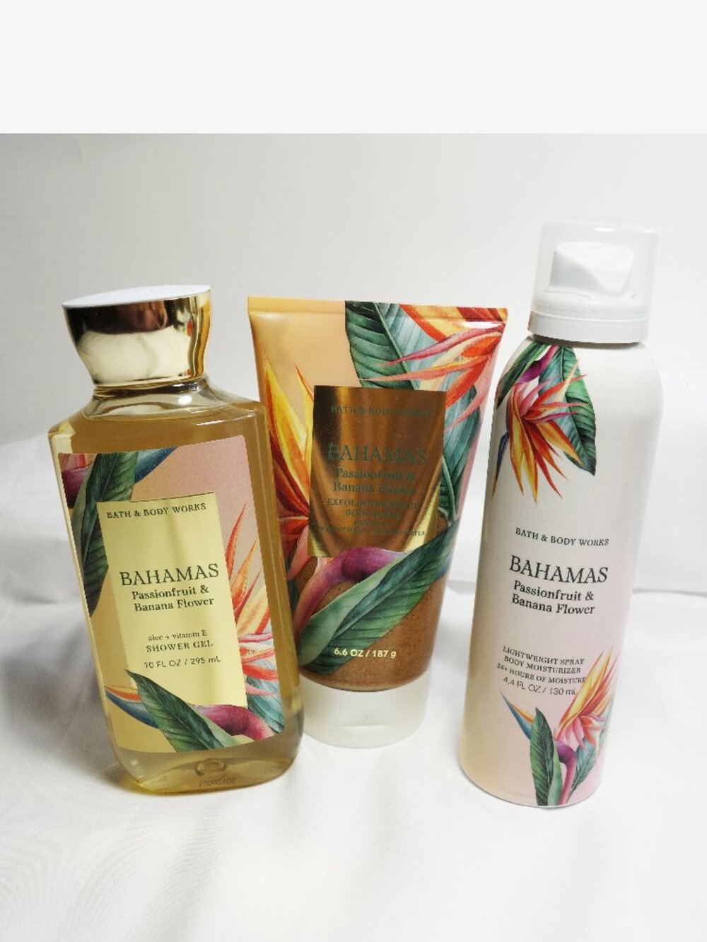 NEW BBW BAHAMA Body Scrub Shower Gel Set Bath Body Works